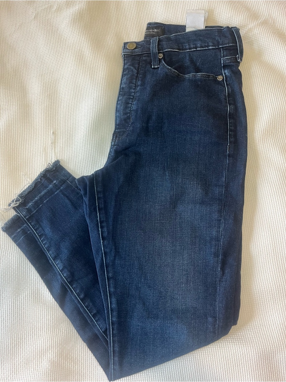 Banana Republic Dark Wash High-Rise Skinny Jeans